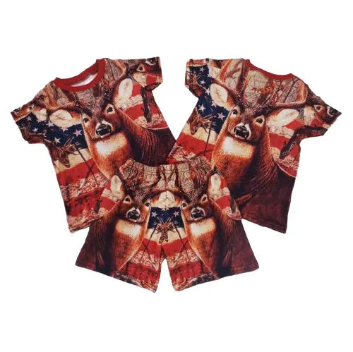 [HCM]Đồ bộ cho bé thun lạnh họa tiết động vật in 3D sắc nét