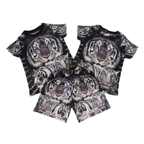 [HCM]Đồ bộ cho bé thun lạnh họa tiết động vật in 3D sắc nét