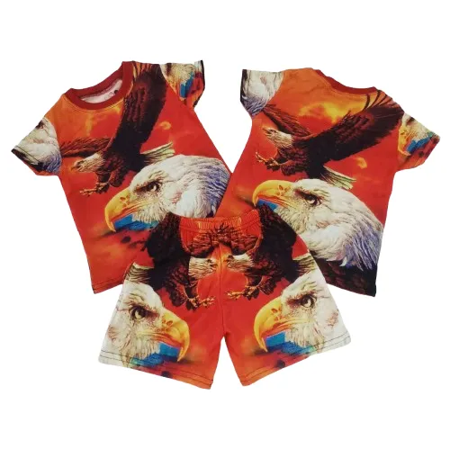 [HCM]Đồ bộ cho bé thun lạnh họa tiết động vật in 3D sắc nét