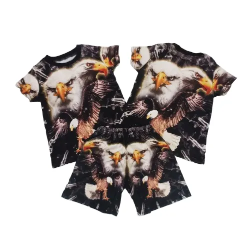 [HCM]Đồ bộ cho bé thun lạnh họa tiết động vật in 3D sắc nét