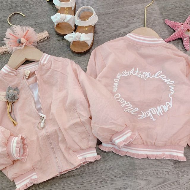 Áo khoác gió tiểu thư sắc hồng nhạt Minnie 1992