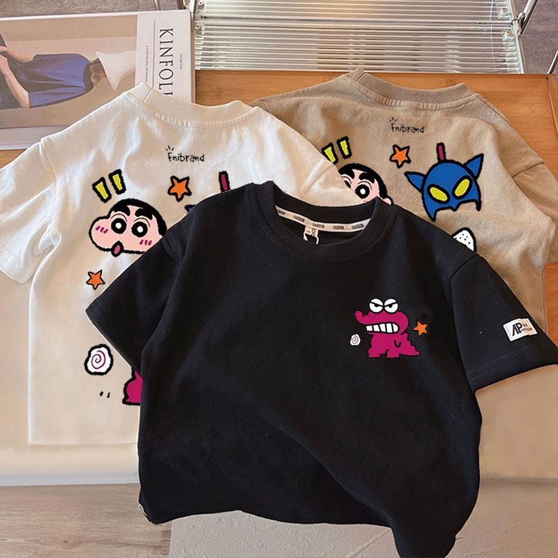 Áo Thun In Hình Khủng Long Phong Cách Dành Cho Bé Trai Cotton