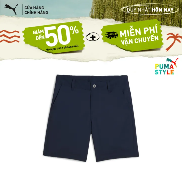 Quần Đùi Bé Trai PUMA B Stretch Short Deep Navy Màu Xanh