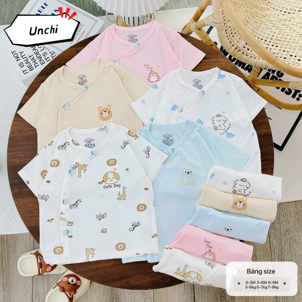Set đồ sơ sinh tone màu pastel dịu nhẹ