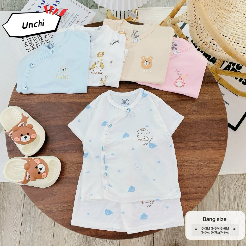 Set đồ sơ sinh tone màu pastel dịu nhẹ