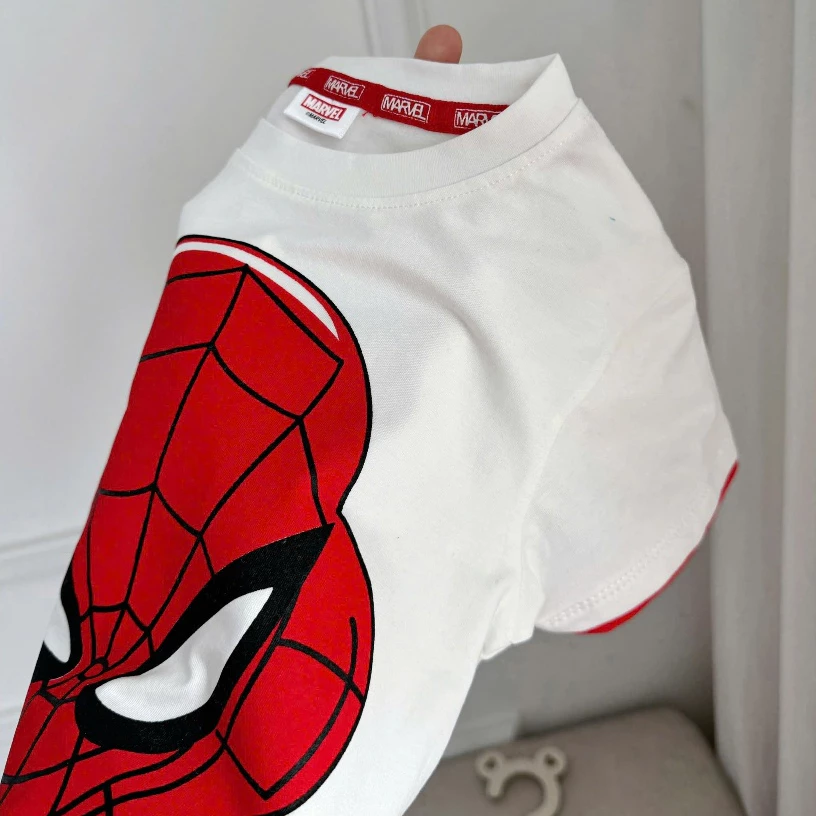 Bộ thun in hình anh hùng nhí năng động