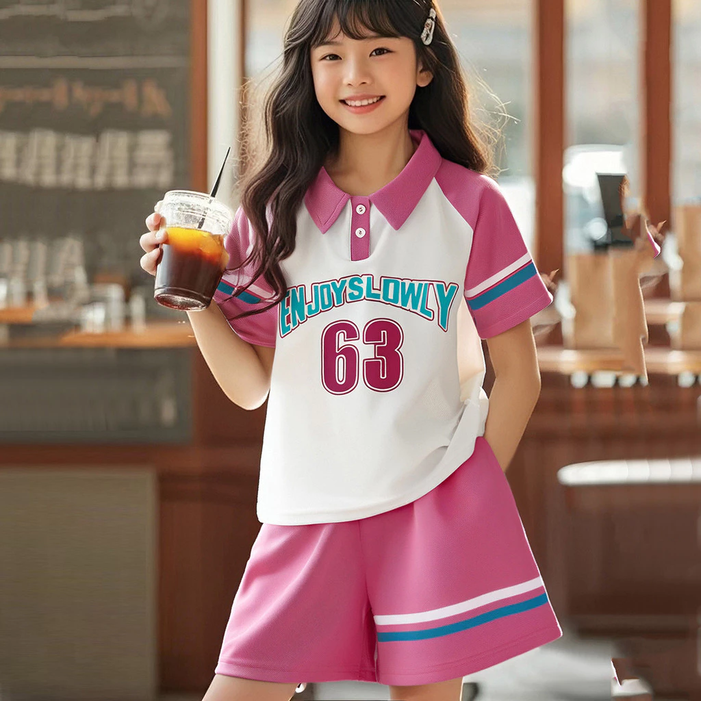 Set đồ năng động phối màu pastel cho bé gái