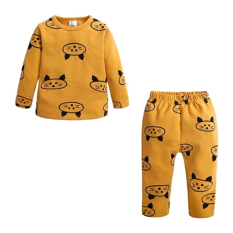 Bộ pijama bé trai họa tiết gấu nâu đáng yêu