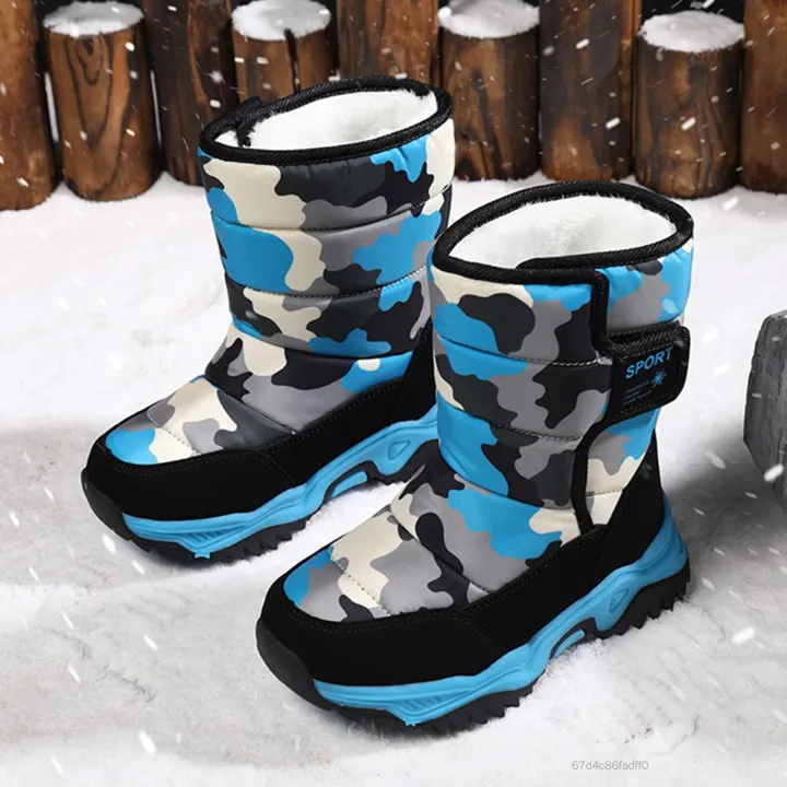 Giày Thời Trang Ayugugu Cho Bé Trai Mùa Đông Ấm Áp