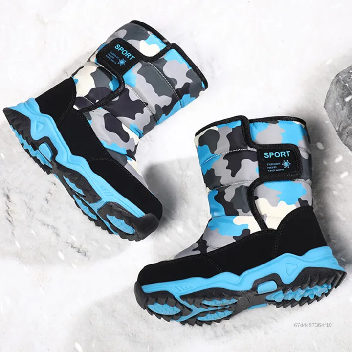 Giày Thời Trang Ayugugu Cho Bé Trai Mùa Đông Ấm Áp