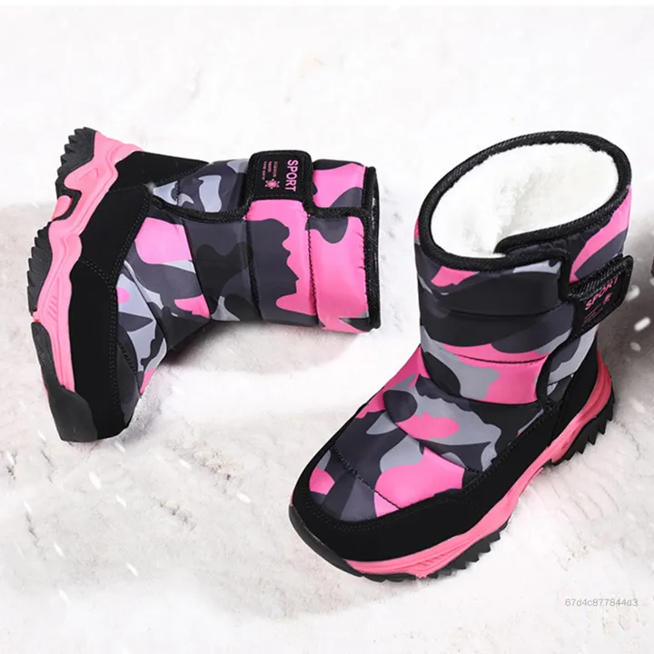 Giày Thời Trang Ayugugu Cho Bé Trai Mùa Đông Ấm Áp