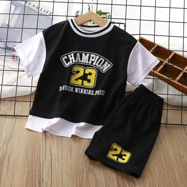 Bộ đồng phục bóng rổ mùa hè mới cho bé trai và bé gái, trẻ mới biết đi cho học sinh, hoàn hảo cho các chương trình mẫu giáo & Đào Tạo