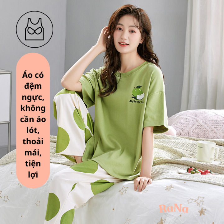 Bộ quần dài cổ tròn vải cotton mềm mại cho bé
