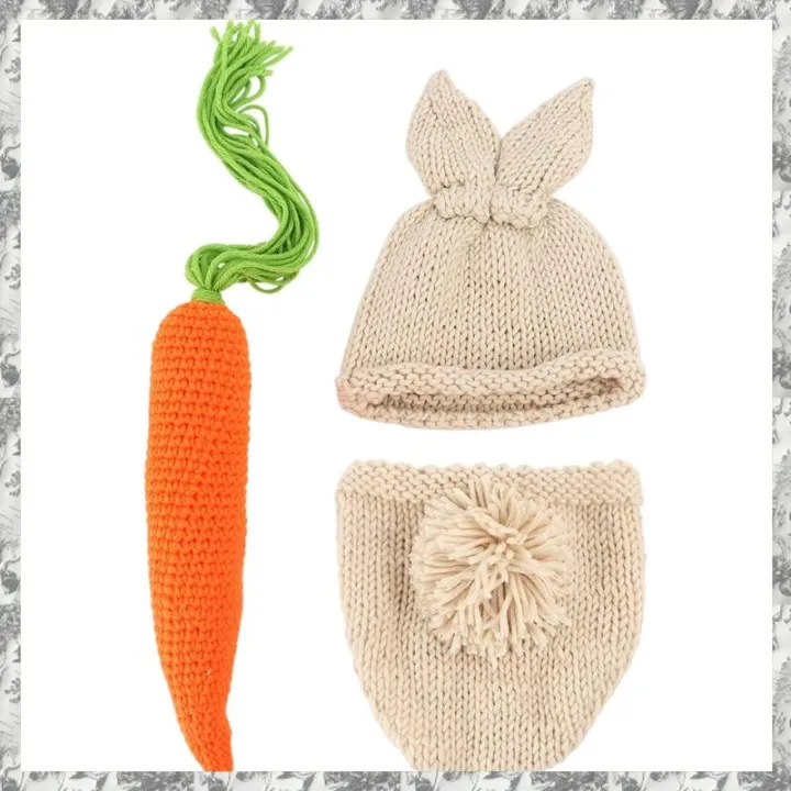 (CRTI) Newborn Baby Photography Props Infant Boy Girl Knit Photo Outfits