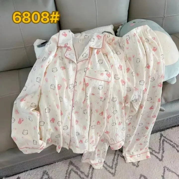 Bộ đồ ngủ dài tay cotton thấm hút cho bé