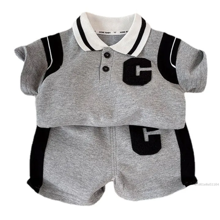 Bộ đồ thể thao nam cho bé trai ngày hè mát mẻ Trẻ em Quần sh