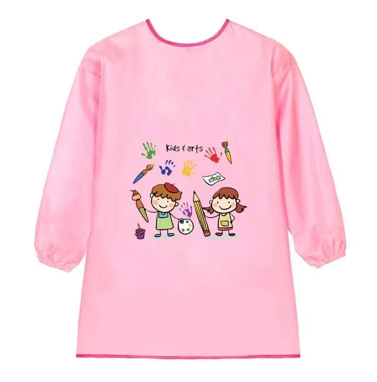 Vẽ cho trẻ em nghệ Thuật Hội Họa Tạp dề dài tay không thấm nước tạp dề Áo khoác yếm Học Tập Giáo Dục thú vị Tạp dề học vẽ