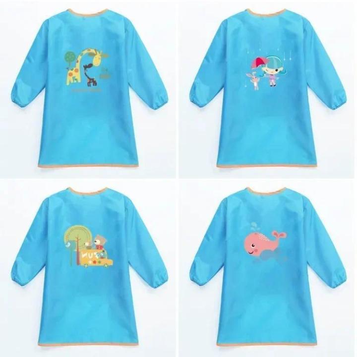 Tạp dề dài tay không thấm nước cho bé học vẽ Vẽ cho trẻ em n