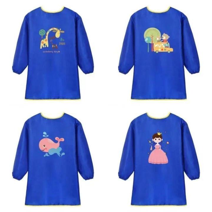 Tạp dề dài tay không thấm nước cho bé học vẽ Vẽ cho trẻ em n