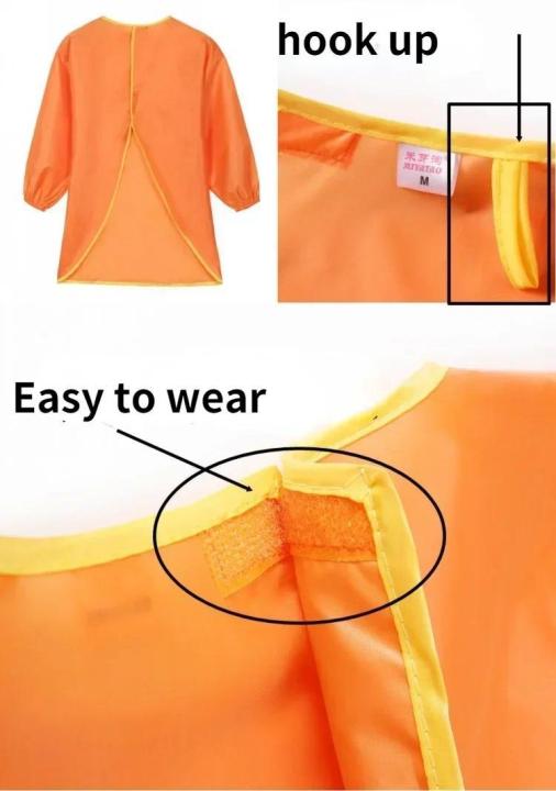Tạp dề dài tay không thấm nước cho bé học vẽ Vẽ cho trẻ em n