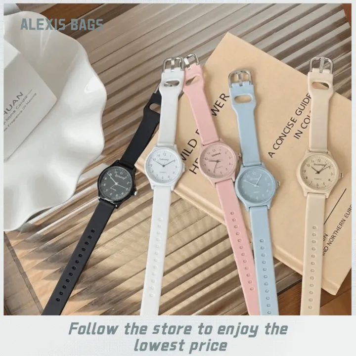 ALEXIS BAGS Dây đeo silicone Đồng hồ đeo tay cho sinh viên Thường ngày Nhiều màu sắc Đồng hồ thạch anh cho trẻ em Sáng tạo Học sinh Đồng hồ thạch anh Dành cho nam và nữ