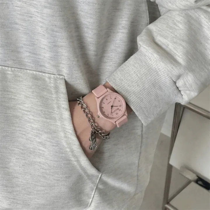 ALEXIS BAGS Dây đeo silicone Đồng hồ đeo tay cho sinh viên Thường ngày Nhiều màu sắc Đồng hồ thạch anh cho trẻ em Sáng tạo Học sinh Đồng hồ thạch anh Dành cho nam và nữ