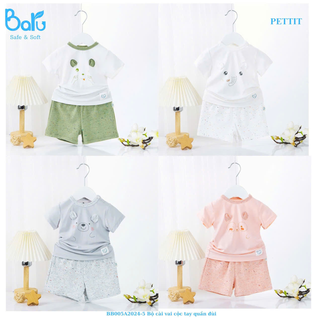 Set Bé Xinh Cài Vai Mát Lạnh