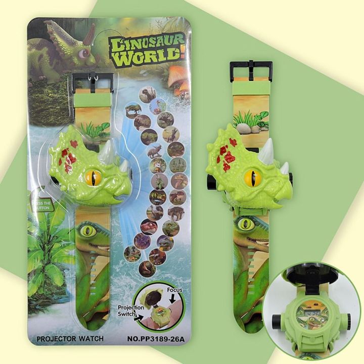 BEA BEATRICE Dễ thương Trẻ em Tyrannosaurus Rex Đồng hồ sinh viên Áo ba lỗ Điện tử Hoạt hình Đồng hồ trẻ em Đồng hồ đeo tay kỹ thuật số Đồng hồ chiếu hình khủng long