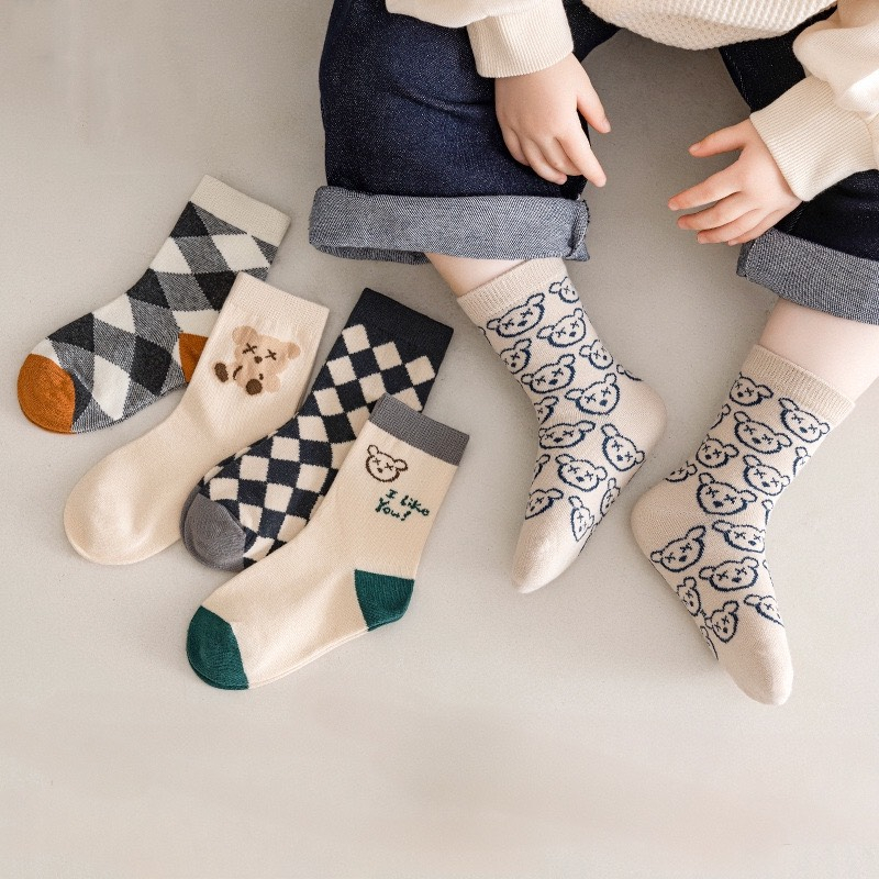 Tất Vớ Bé Xinh Họa Tiết Gấu Vui Nhộn