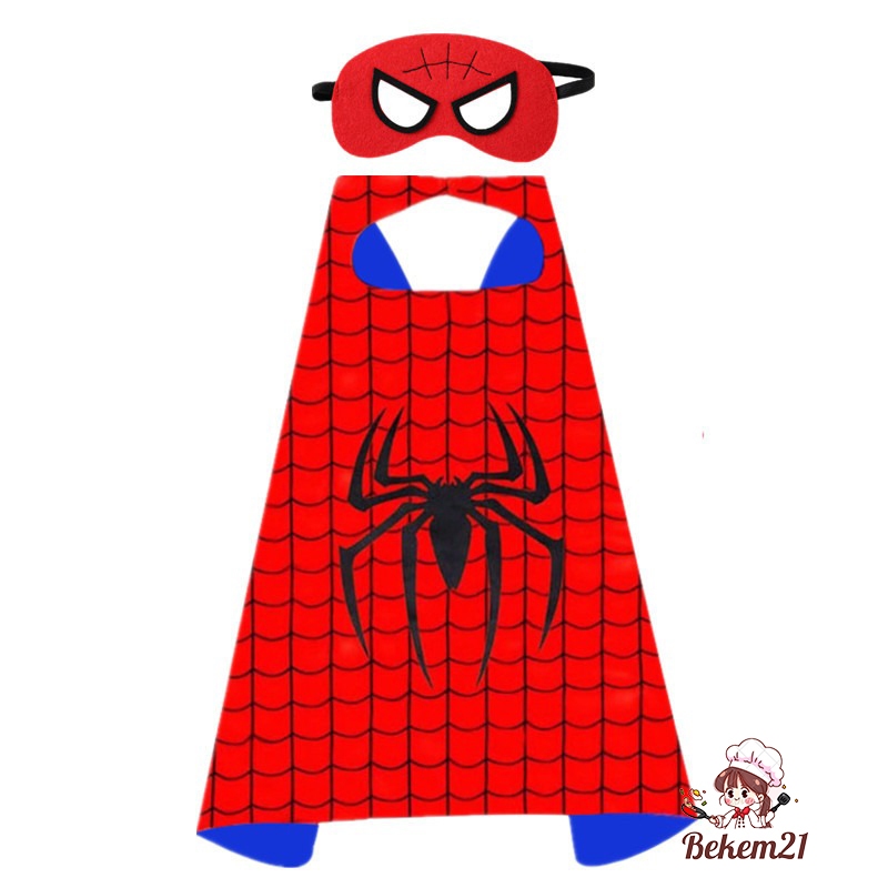 Bộ siêu anh hùng Người Nhện kèm áo choàng và mặt nạ cho bé trai