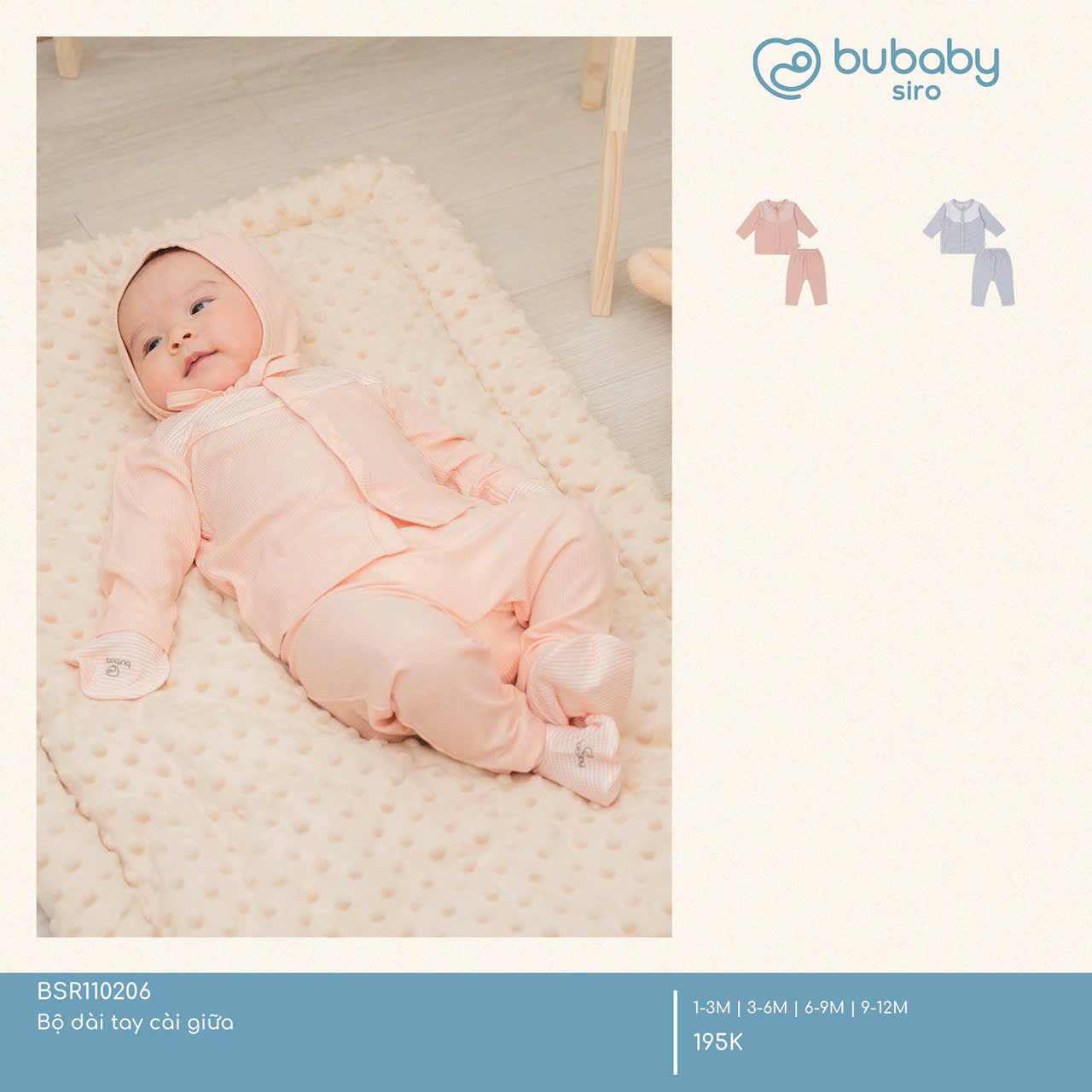 Bộ đồ dài tay sợi tre mềm mại cho bé yêu