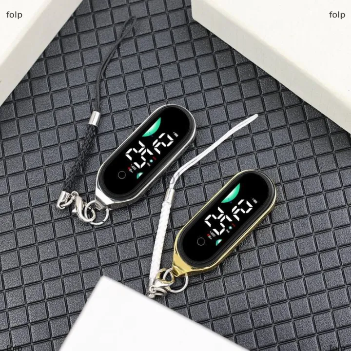[COD] folp Dễ Thương Nhỏ Dây Buộc Đồng Hồ Mặt Dây Chuyền Sáng Điện Tử Hiển Thị Thời Gian Cho Du Lịch Trường Học Hoặc Sử Dụng Hàng Ngày