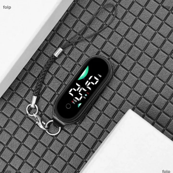 [COD] folp Dễ Thương Nhỏ Dây Buộc Đồng Hồ Mặt Dây Chuyền Sáng Điện Tử Hiển Thị Thời Gian Cho Du Lịch Trường Học Hoặc Sử Dụng Hàng Ngày