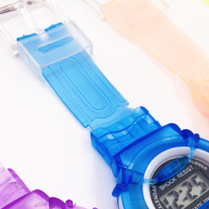 Dece Flor đồng hồ kỹ thuật số chống sốc dễ dàng đọc mặt đồng hồ tròn chống phai chính xác đồng hồ đeo tay cho đồng hồ điện tử cho trẻ em chính xác