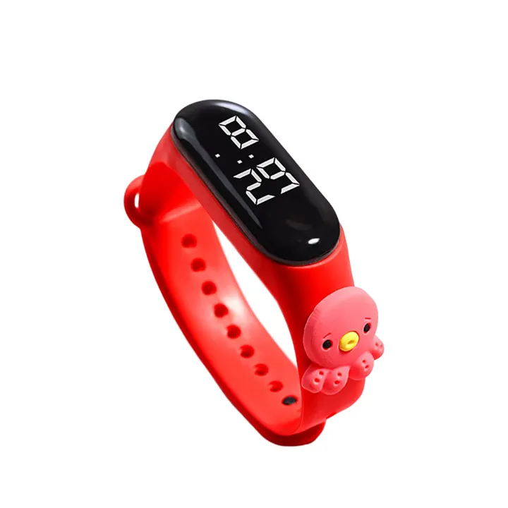 Edena Đồng hồ đeo tay trẻ em họa tiết hoạt hình phong cách dễ thương mặc hàng ngày không thấm nước lịch tự động đồng hồ đeo tay cho trẻ em hữu ích Đồng hồ đeo tay không thấm nước