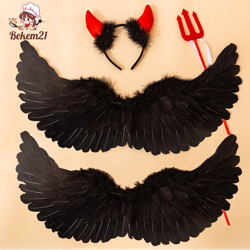 Bộ Trang Phục Thiên Thần Nhỏ Phối Họa Tiết Cánh Độc Đáo Cho Bé Gái