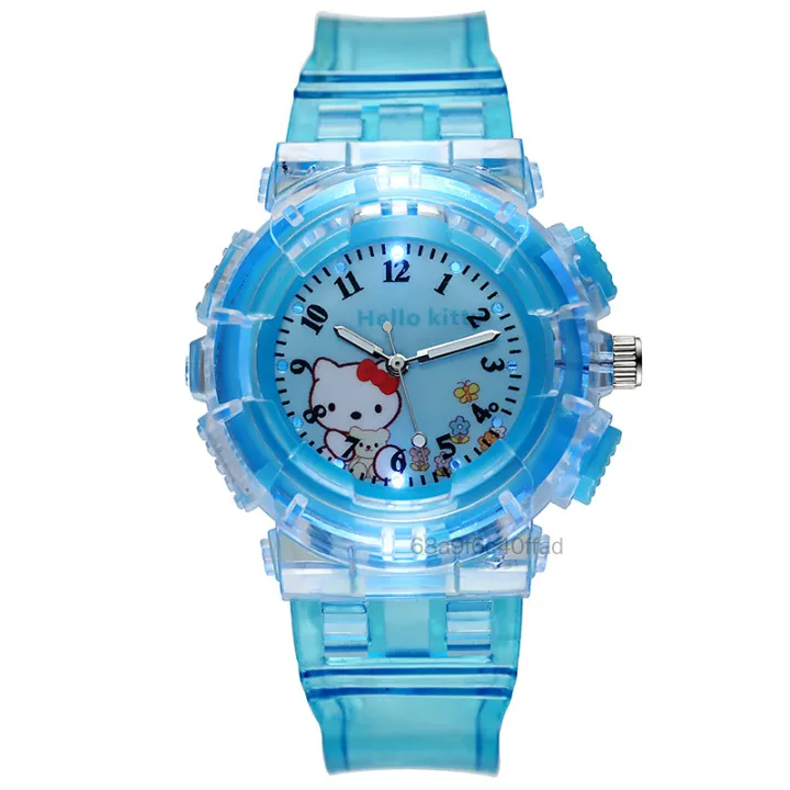 Glow cổ tay xem trẻ em xem phim hoạt hình dễ thương xem trẻ em 3D Nhựa kỹ thuật số ON-VN