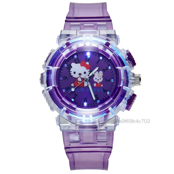 Glow cổ tay xem trẻ em xem phim hoạt hình dễ thương xem trẻ em 3D Nhựa kỹ thuật số ON-VN