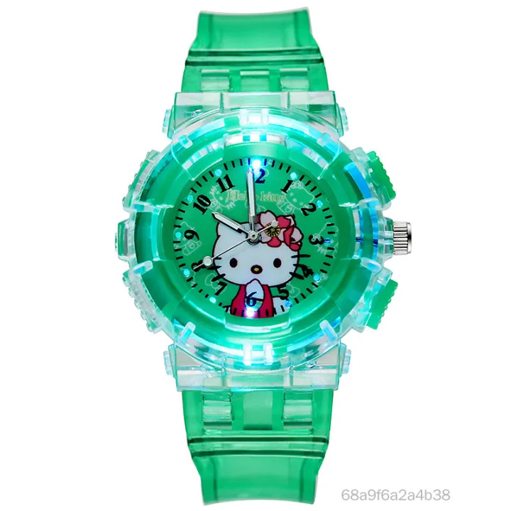 Glow cổ tay xem trẻ em xem phim hoạt hình dễ thương xem trẻ em 3D Nhựa kỹ thuật số ON-VN