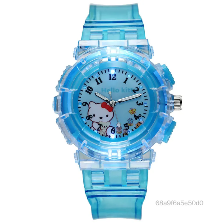 Glow cổ tay xem trẻ em xem phim hoạt hình dễ thương xem trẻ em 3D Nhựa kỹ thuật số ON-VN