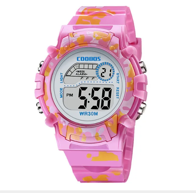 [HCM]Đồng hồ trẻ em đa chức năng kết hợp hiệu ứng đèn Lex 7 màu chính hãng COOBOS