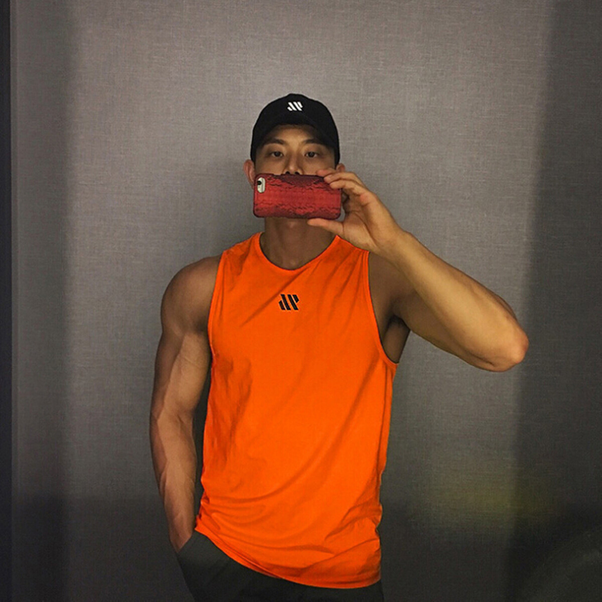 Men's Fashion Street Style Tank Tops, Quick-Dry Running Vest Fitness Training Undershirt