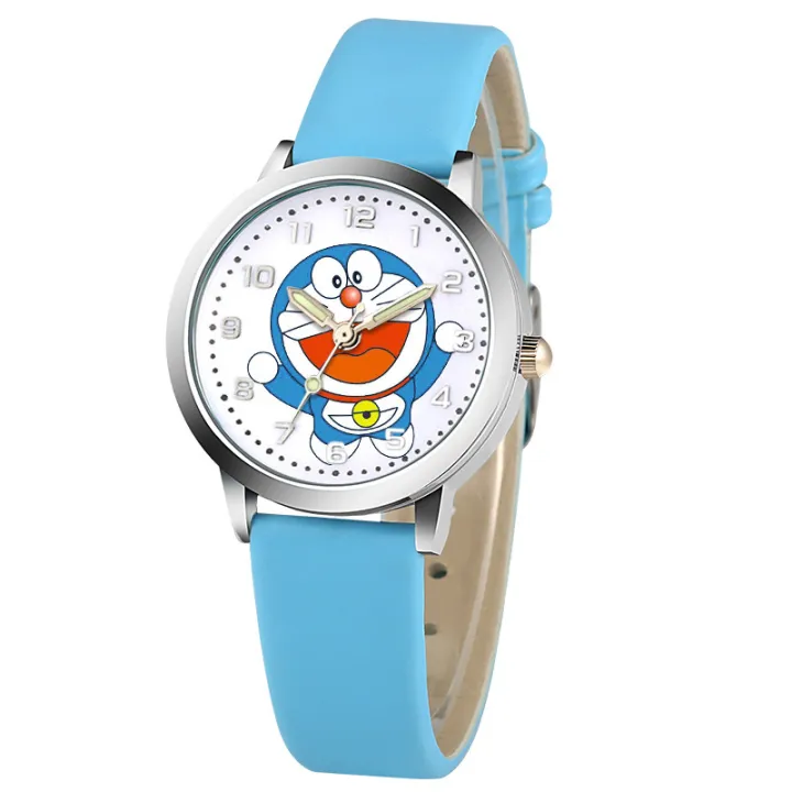 Mickeys Đồng Hồ Hoạt Hình Doraemon Cho Bé Trai Bé Gái Đồng Hồ Học Sinh Tiểu Học Phong Cách Đơn Giản Dạ Quang Chống Nước Cho Trẻ Em Hàn Quốc
