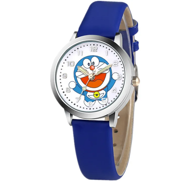 Mickeys Đồng Hồ Hoạt Hình Doraemon Cho Bé Trai Bé Gái Đồng Hồ Học Sinh Tiểu Học Phong Cách Đơn Giản Dạ Quang Chống Nước Cho Trẻ Em Hàn Quốc