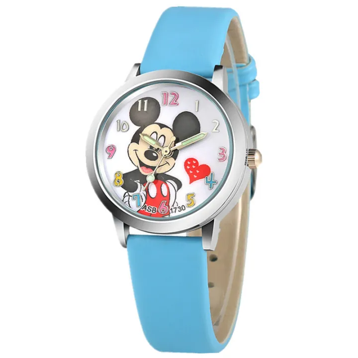 Mickeys Đồng Hồ Hoạt Hình Doraemon Cho Bé Trai Bé Gái Đồng Hồ Học Sinh Tiểu Học Phong Cách Đơn Giản Dạ Quang Chống Nước Cho Trẻ Em Hàn Quốc