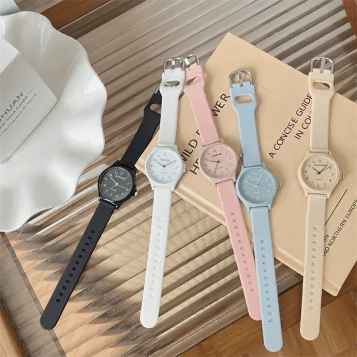 MISFORTUNESTORE17RE1 Nhiều màu sắc Đồng hồ đeo tay cho sinh viên Thường ngày Dây đeo silicone Đồng hồ thạch anh cho trẻ em Sáng tạo Có thể điều chỉnh Đồng hồ thạch anh Dành cho nam và nữ