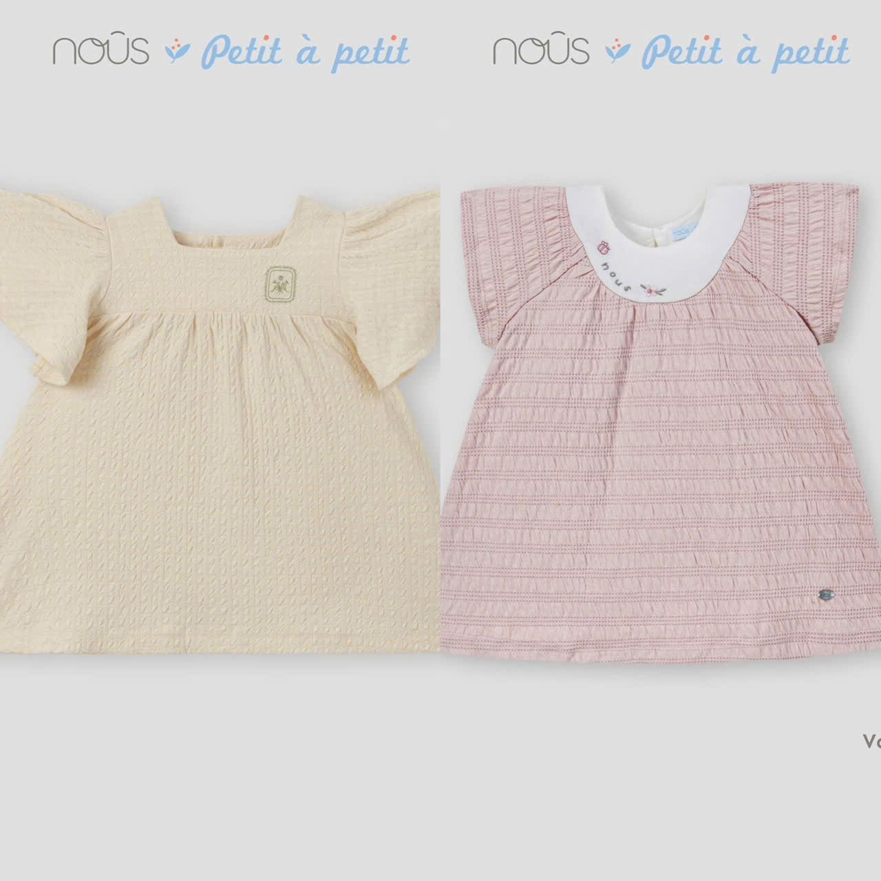 Váy tiểu thư tay ngắn Nous cho bé gái