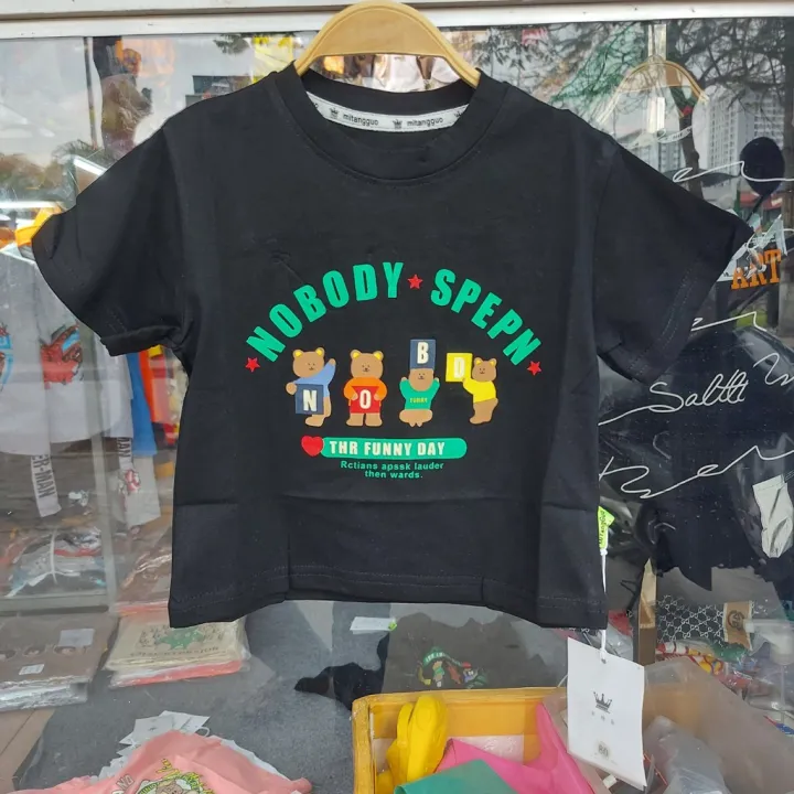 Áo bé trai cộc tay dáng rông 1-6 tuổi in chữ và hình ngộ nghĩnh, Áo hè cho bé cao cấp vải cotton kiểu dáng thời trang