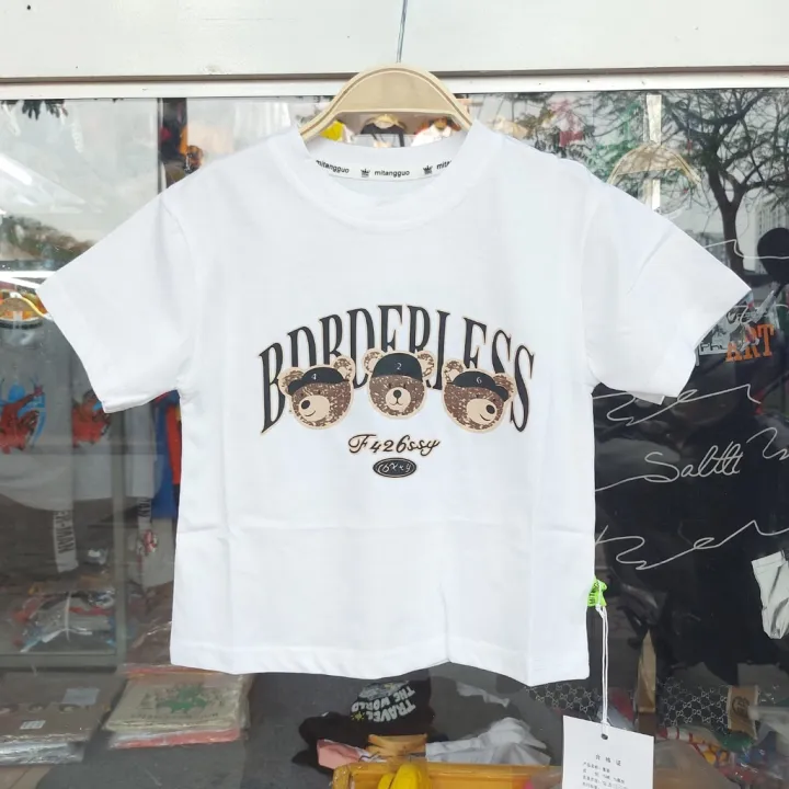 Áo bé trai cộc tay dáng rông 1-6 tuổi in chữ và hình ngộ nghĩnh, Áo hè cho bé cao cấp vải cotton kiểu dáng thời trang