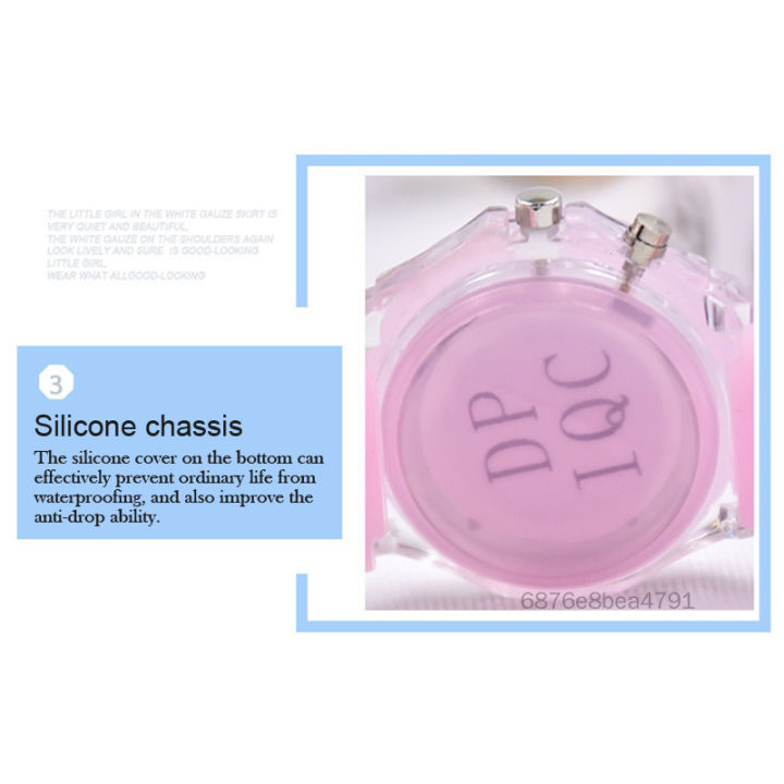 Áo đeo tay phát sáng dây đeo silicone trẻ em xem đồng hồ hoạt hình dễ thương DHTY-VN